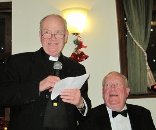 Father Barry Hughes, Parish Priest of St,. Columba’s, Selsdon responds on behalf of the Clergy and Sisters at the Circle’s Annual Clergy Supper.